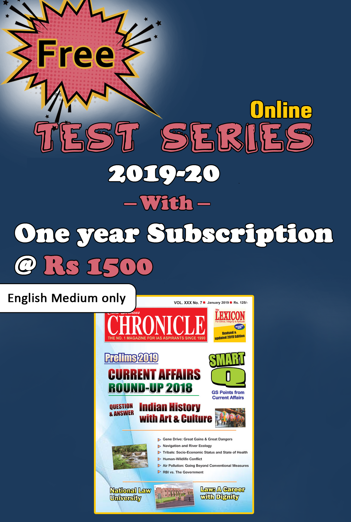 Combo CSC Magazines + Test Series 2019-20