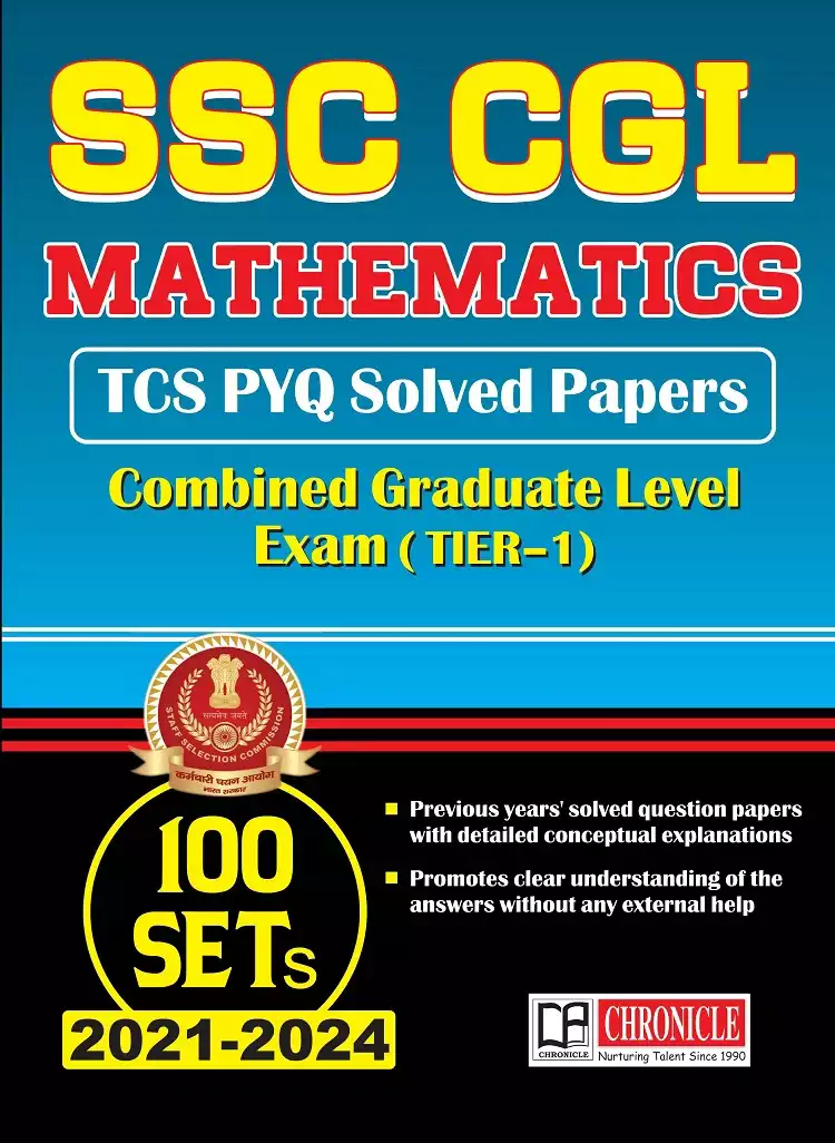 Chronicle's SSC CGL Exam Mathematics TCS- PYQ Practice Book | Solved Papers
